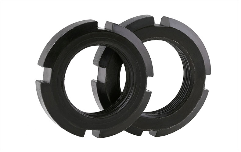 標準國標 GB812圓螺母 開槽螺母 止退螺母 四槽螺母6