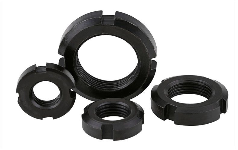 標準國標 GB812圓螺母 開槽螺母 止退螺母 四槽螺母8