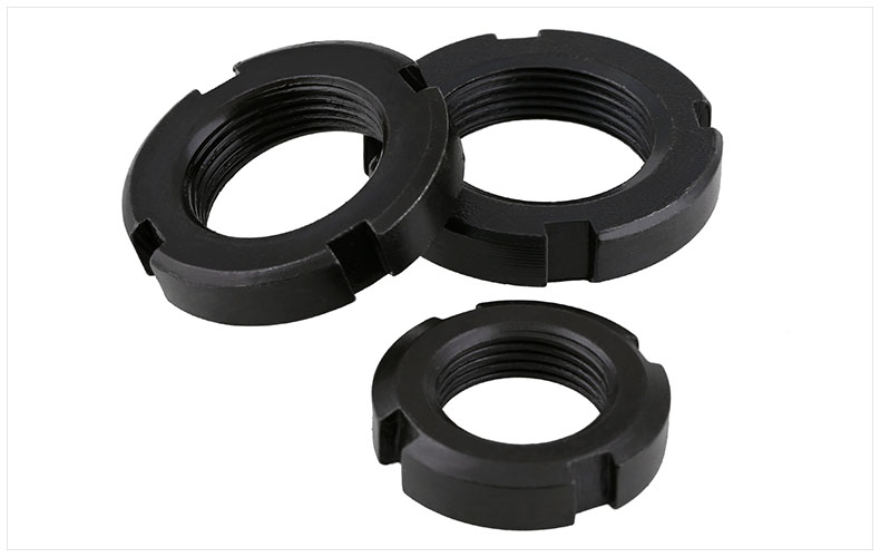 標準國標 GB812圓螺母 開槽螺母 止退螺母 四槽螺母4